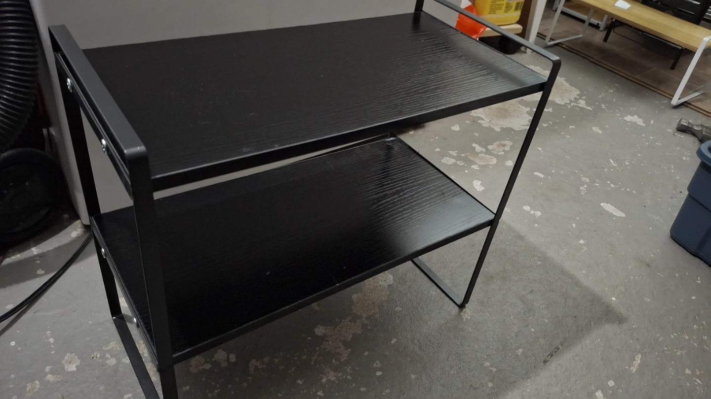 Black 2-Tier Shelf (8"x16" h:14") - photo 3