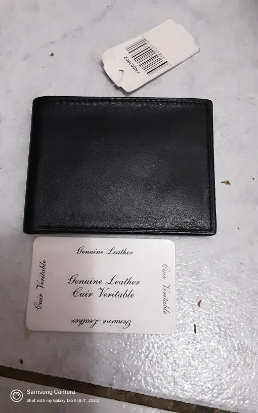 Leather Wallet - Black,  100% Leather image indicator(2)