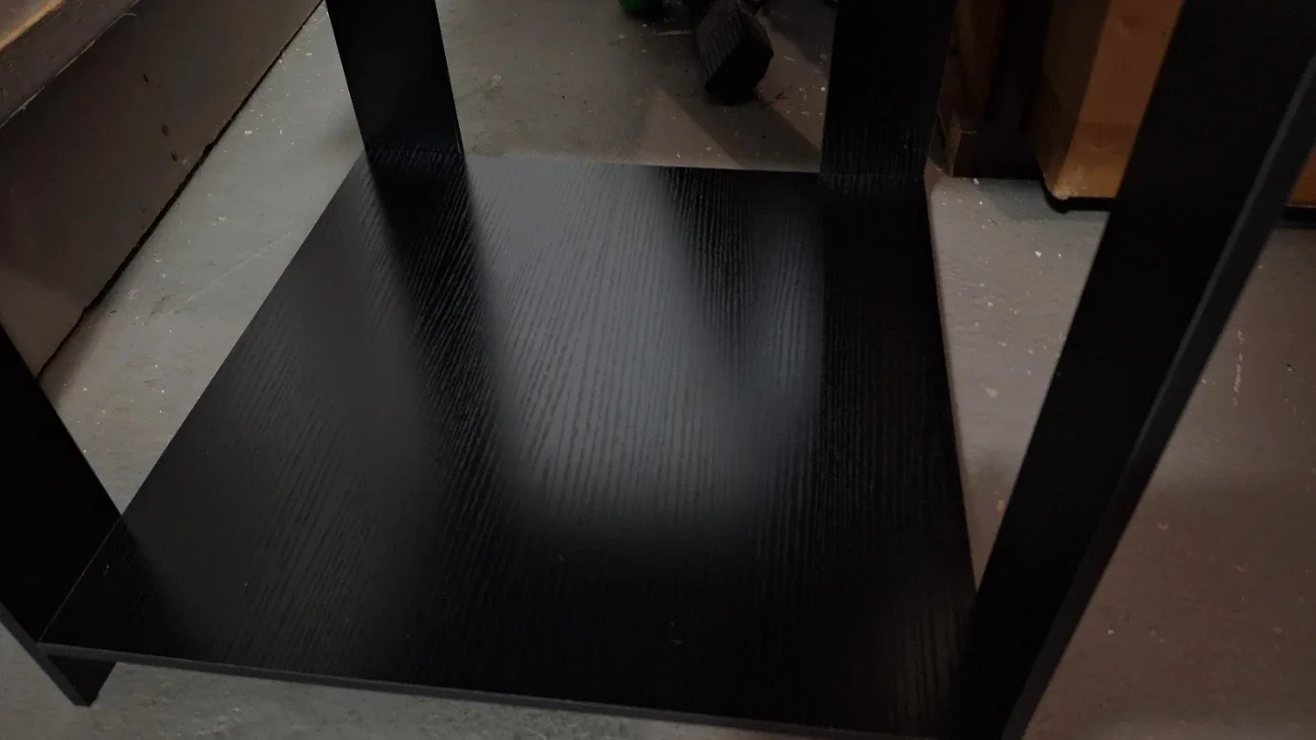 Black End Table with Shelf image indicator(3)