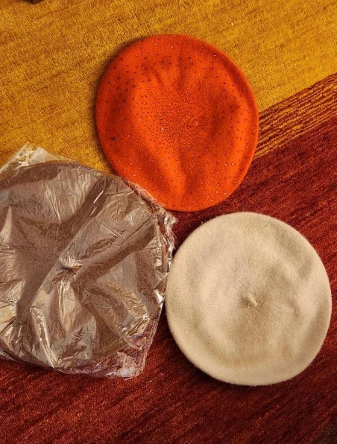 Berets - Orange, Beige and Brown