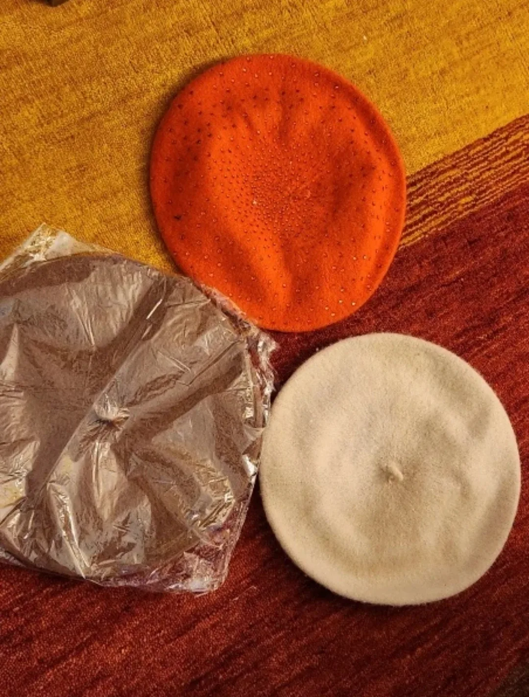 Berets - Orange, Beige and Brown