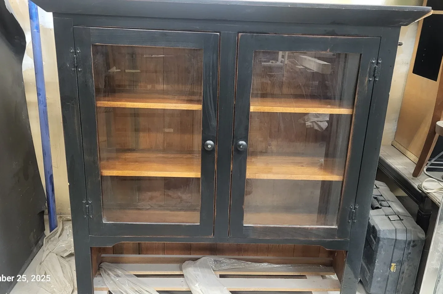 Stained Pine Hutch - 2 available