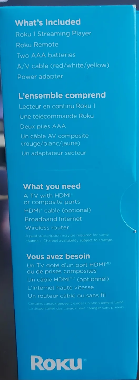 Roku 1 Streaming Player with Remote image indicator(3)