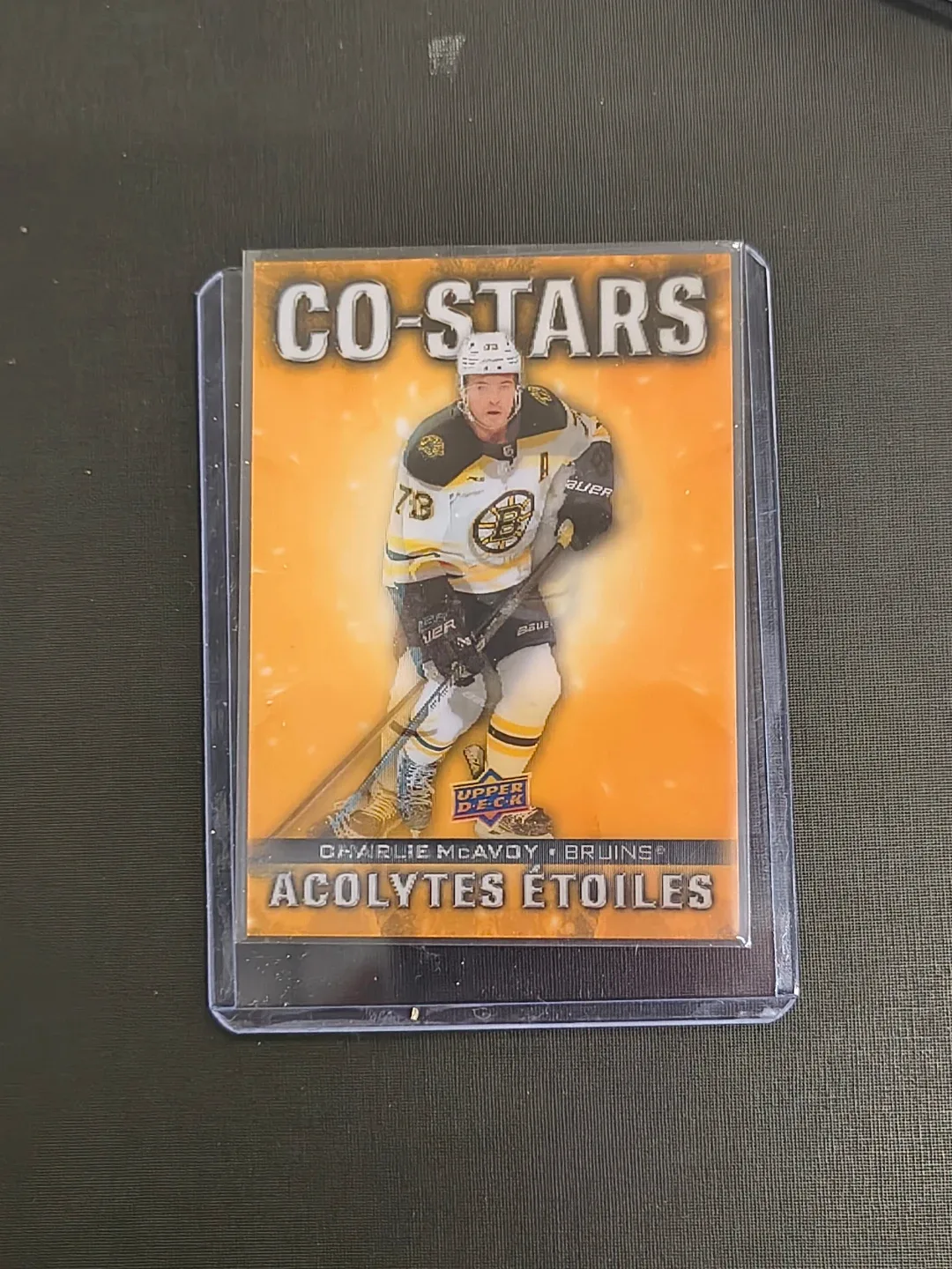 Tim Hortons 2023-2024 Hockey Card - McAvoy & Pastrnak