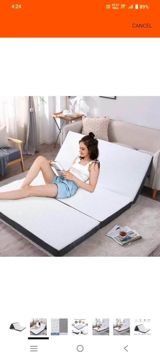 Folding Mattress - Portable Tri-fold Mattress image indicator(2)
