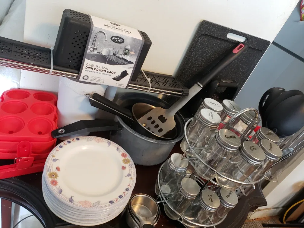 Kitchenware Bundle: Dish Rack, Spice Rack & More image indicator(3)