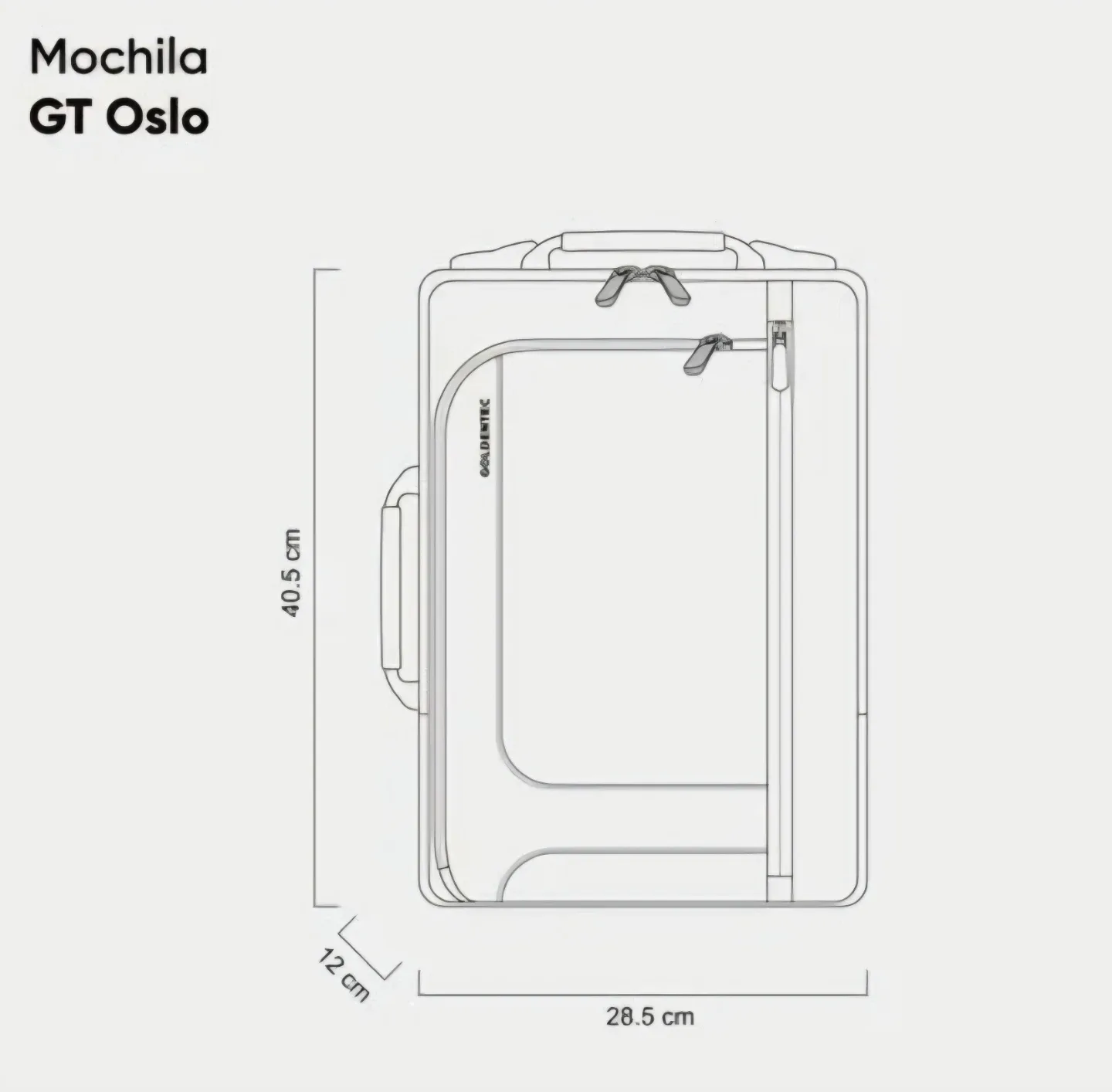 GoldenTec Oslo Laptop Backpack up to 15.6" - Black image indicator(10)