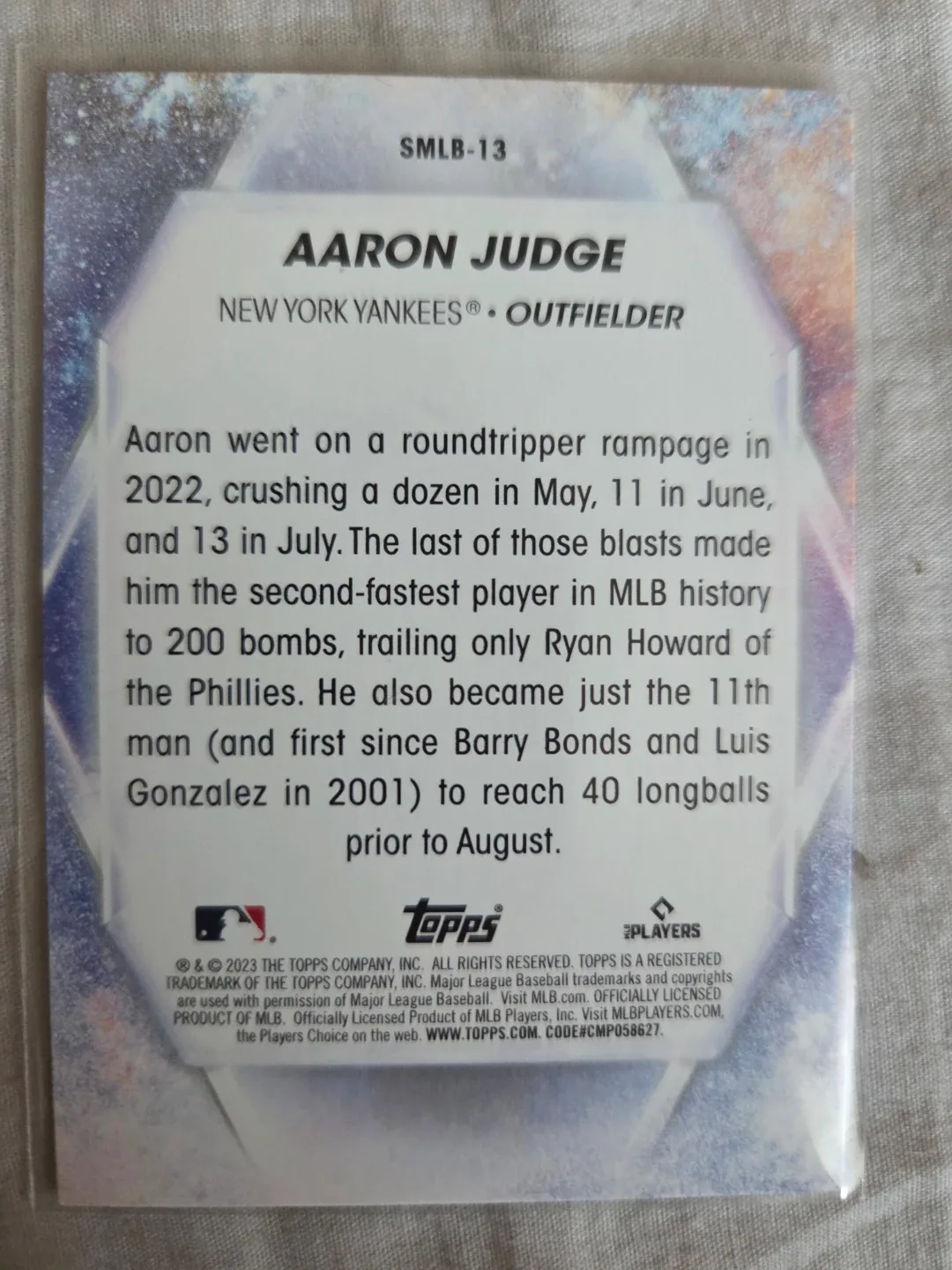 Aaron Judge Stars of MLB Trading Card image indicator(2)