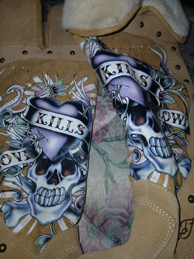 Ed Hardy Suede Boots - photo 2