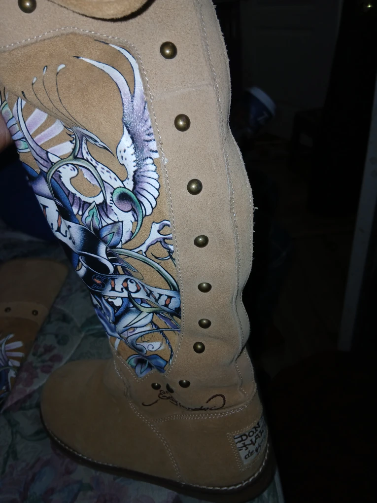 Ed Hardy Suede Boots - photo 3