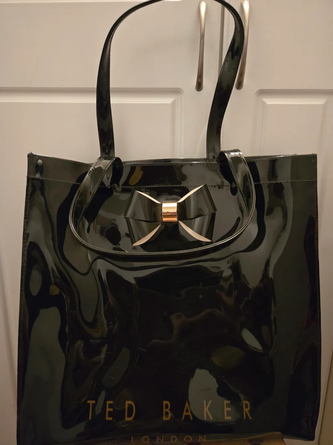 Ted Baker London Patent Black Tote Bag