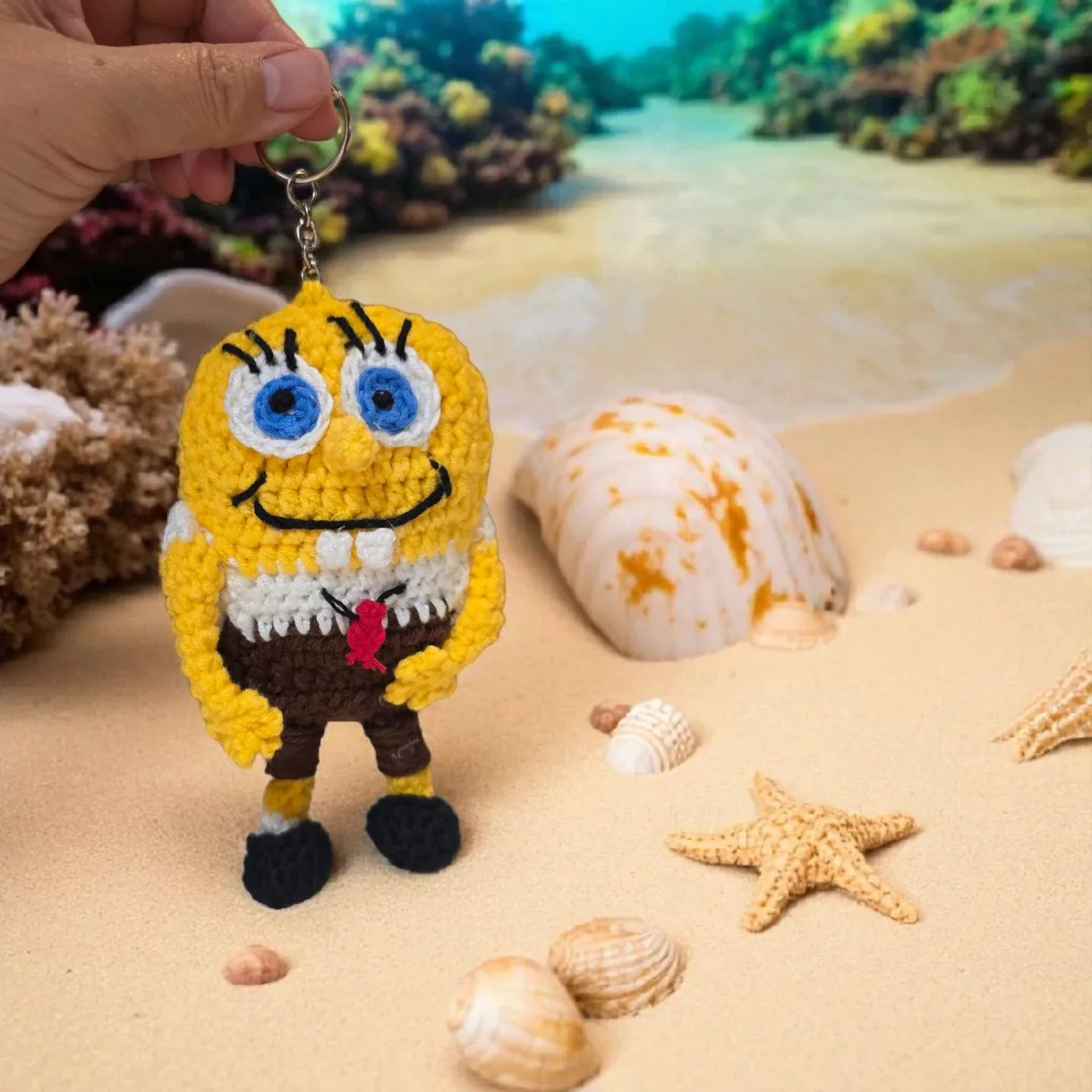 Spongebob Squarepants Crochet Keychain image indicator(2)