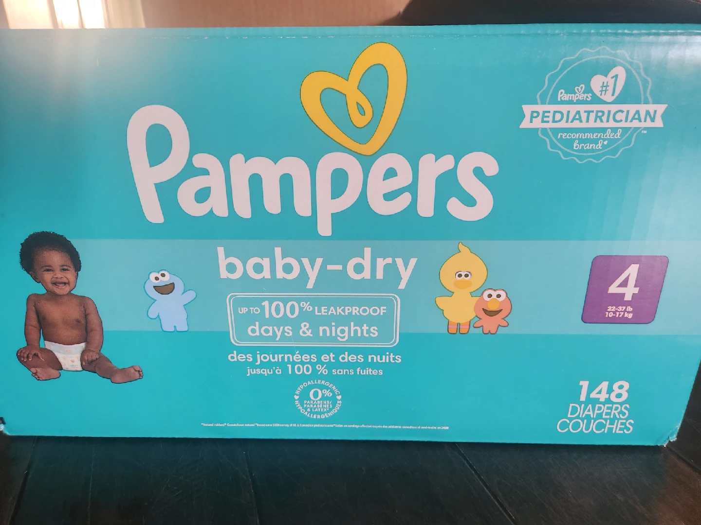 Pampers Baby-Dry Size 4 contains 74 count