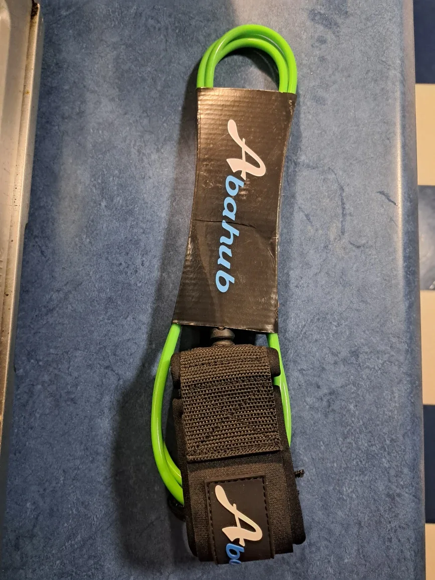 Abahub 7' Surfboard/paddleboard Leash - Green