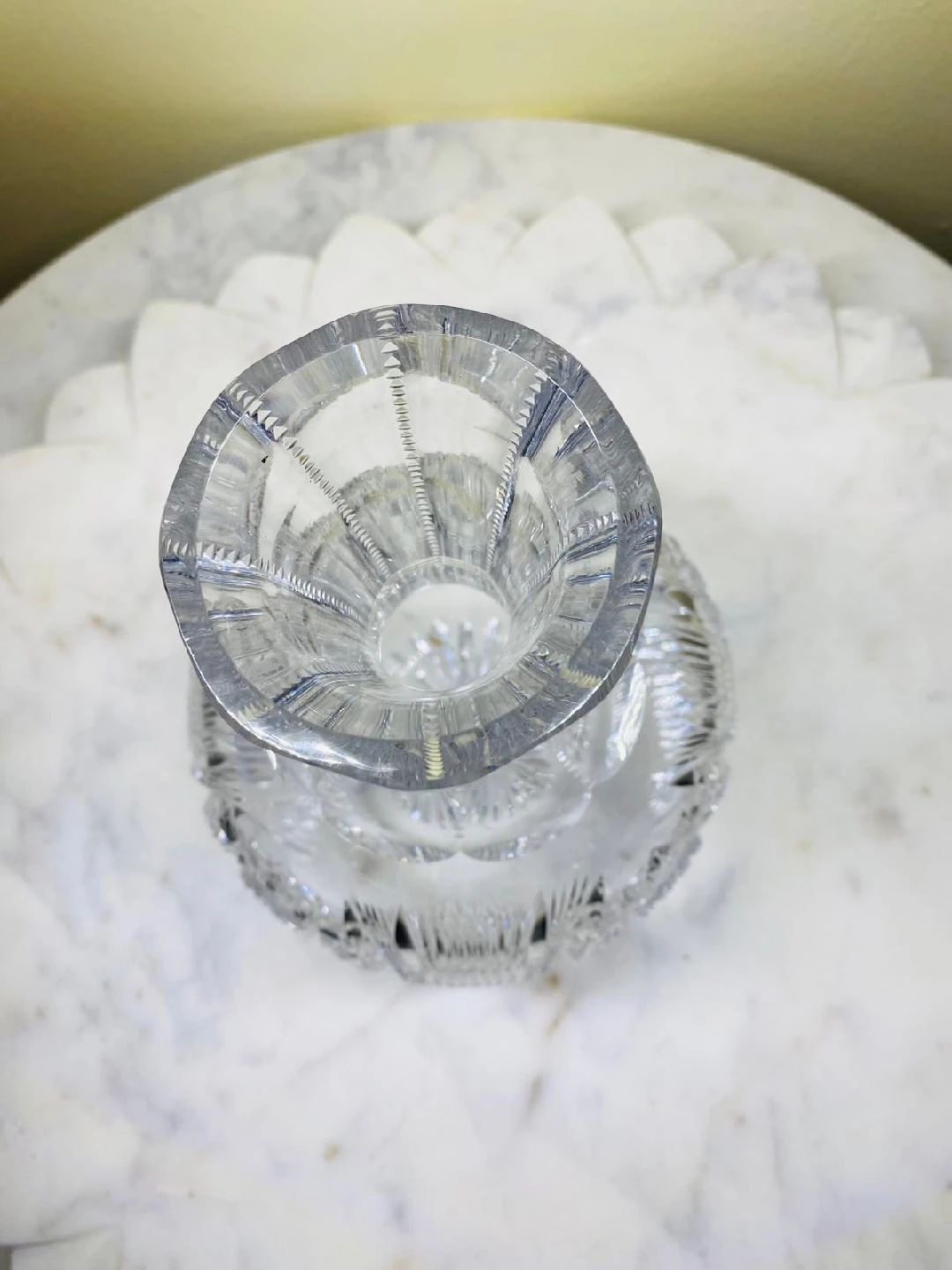 Crystal Glass Decanter, 8" Tall - photo 2