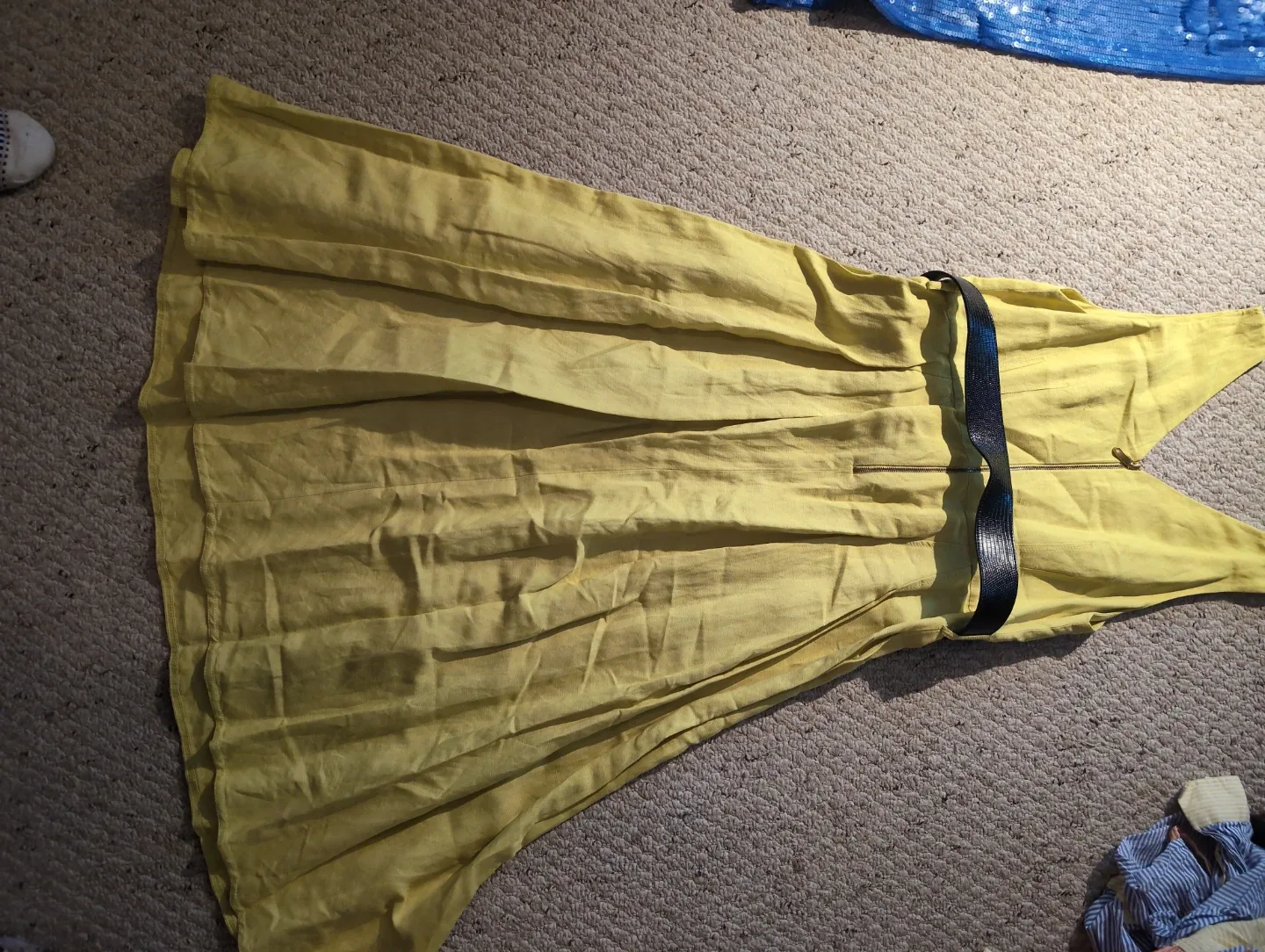 Donna Karan New York Yellow Dress - Size 12 image indicator(3)