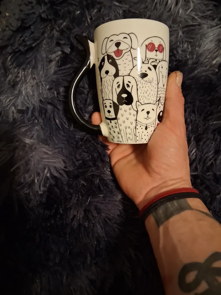 Cat & Dog Print Mugs - Set of 2 image indicator(3)