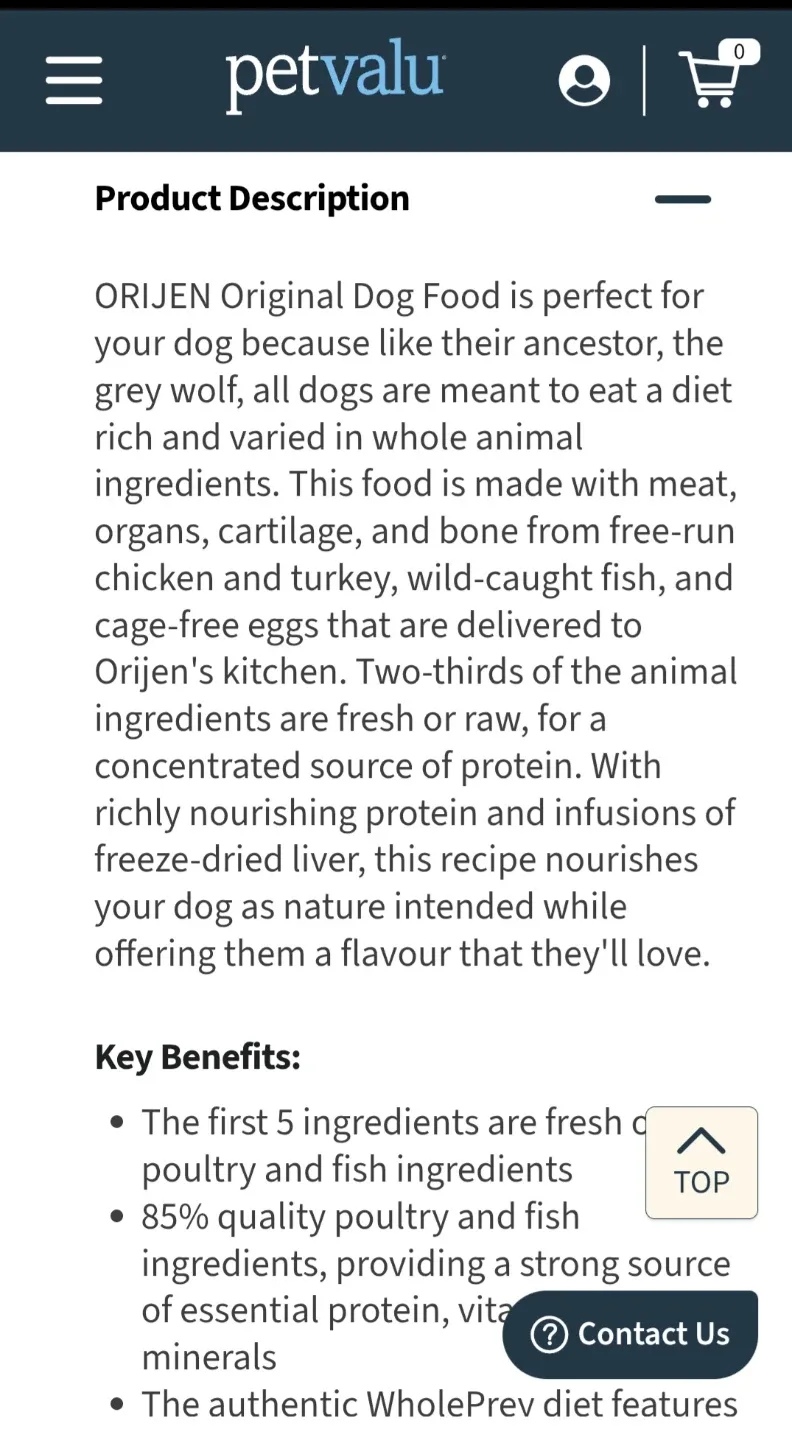 Orijen Original Dog Food - 25 lb Bag image indicator(4)