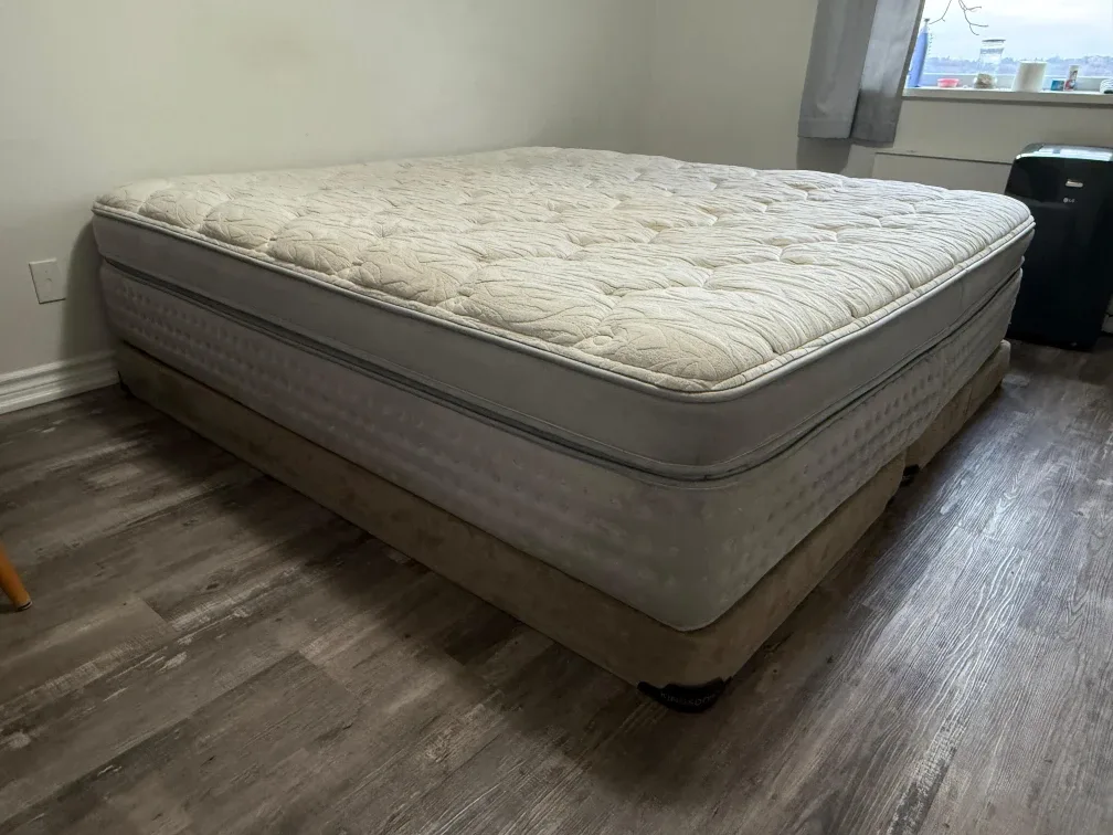 Kingsdown King Mattress + Box Spring – $150 (Moving Sale!)