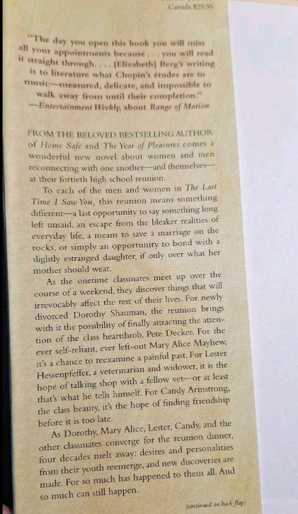 The Last Time I Saw You by Elizabeth Berg image indicator(3)