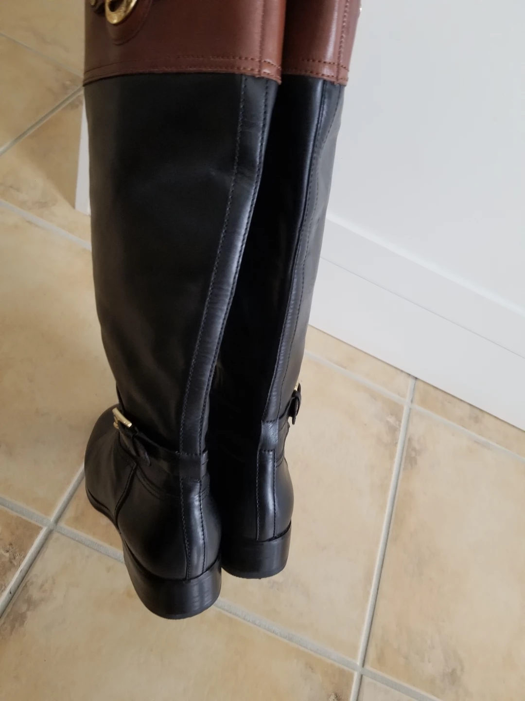 Michael Kors Black Leather Riding Boots - photo 5