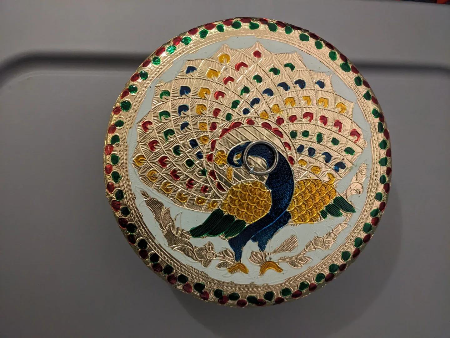 Decorative Peacock Trinket Box image indicator(2)