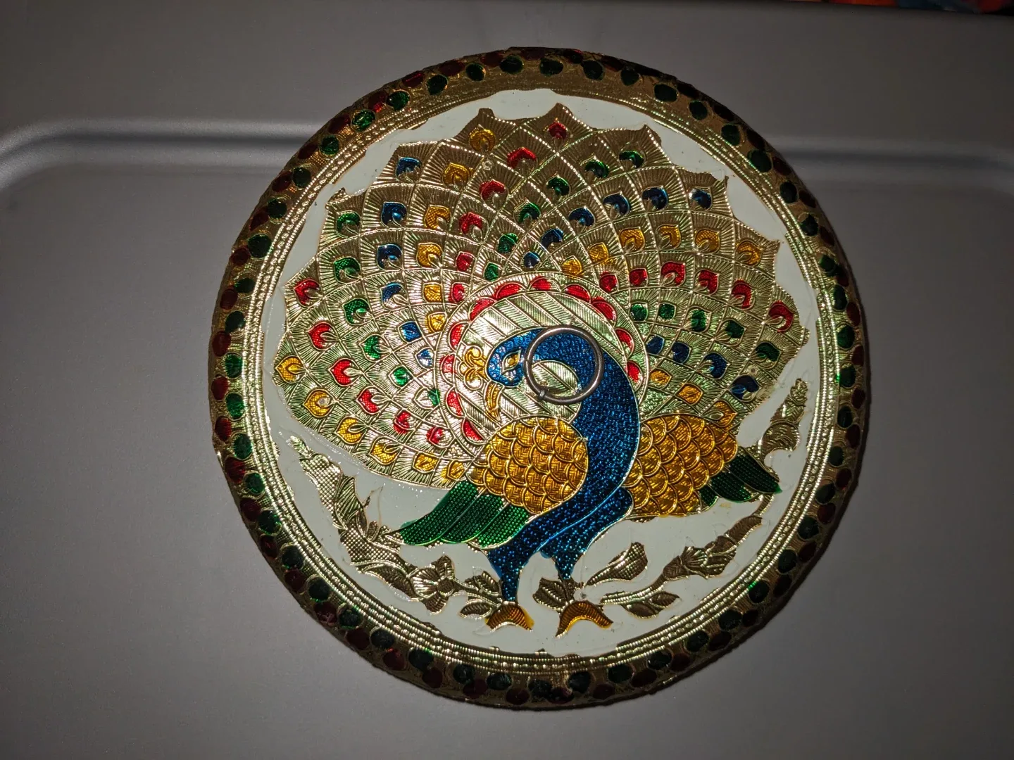 Decorative Peacock Trinket Box image indicator(4)