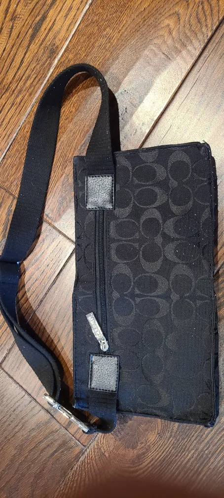Coach Black Signature Waist Bag image indicator(2)