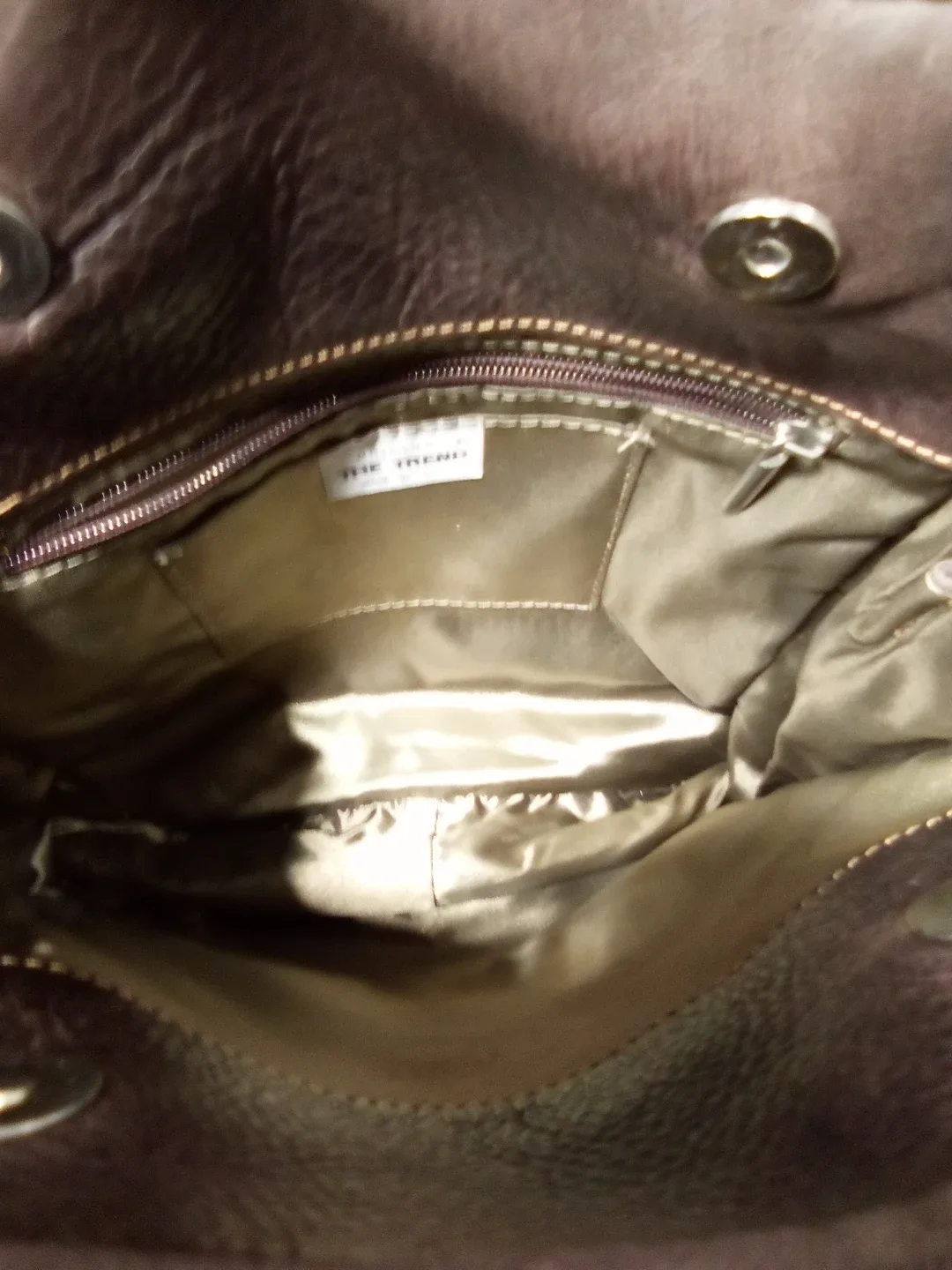 Brown Leather Backpack "The Trend"  Made in Italy image indicator(3)