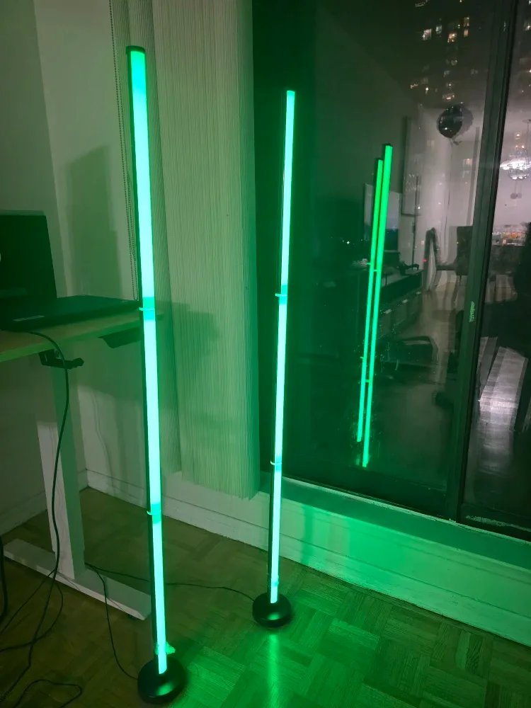 Smart LED Floor Lamp 2 Piece Set (Remote & app Controlled) image indicator(2)