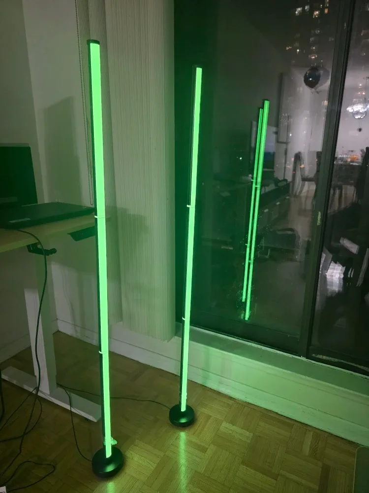 Smart LED Floor Lamp 2 Piece Set (Remote & app Controlled) image indicator(4)