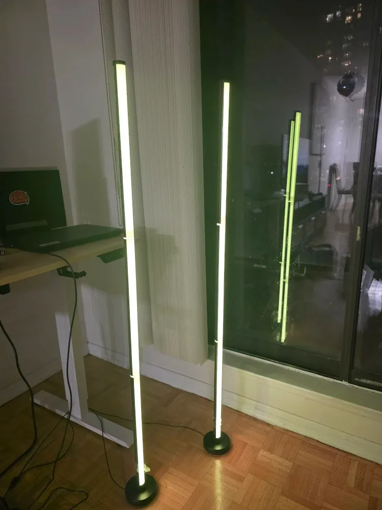 Smart LED Floor Lamp 2 Piece Set (Remote & app Controlled) image indicator(5)