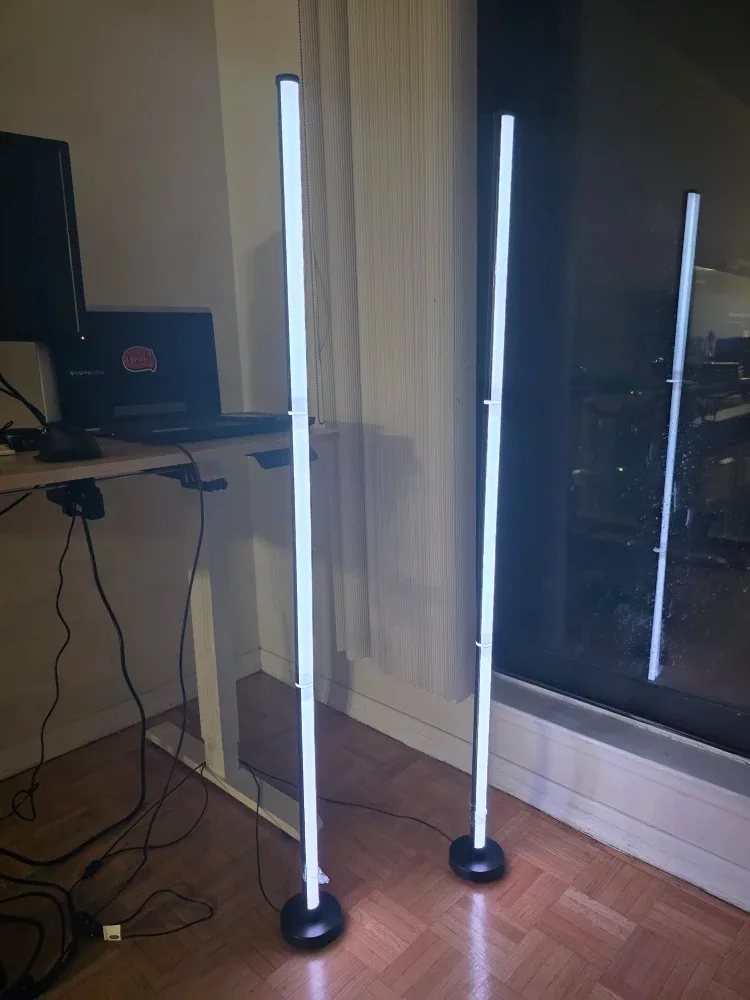Smart LED Floor Lamp 2 Piece Set (Remote & app Controlled) image indicator(6)