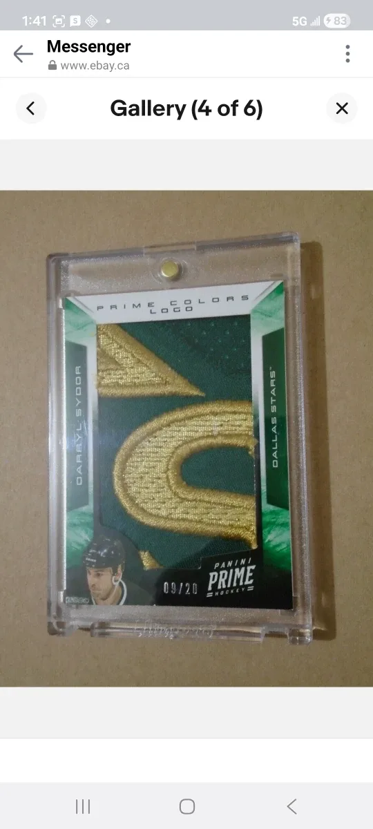 Darryl Sydor Panini Prime Colors Logo Hockey Card/Dallas image indicator(4)