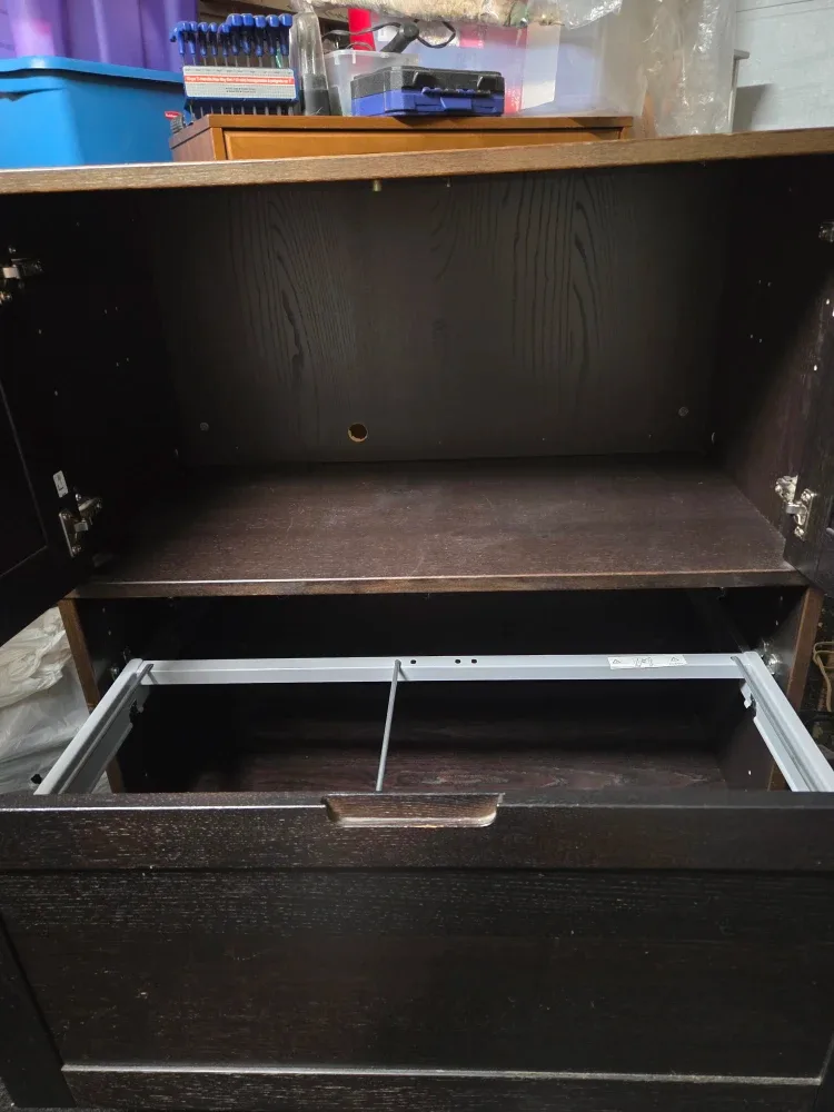 Dark Brown Wood Cabinet image indicator(2)