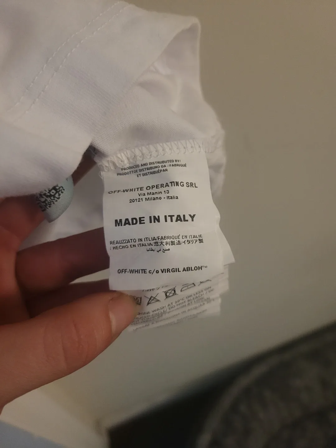 Off-White White T-Shirt, Size L image indicator(3)