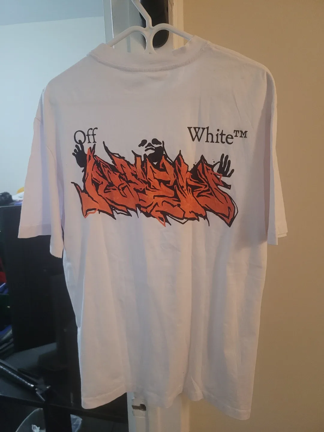 Off-White White T-Shirt, Size L image indicator(5)