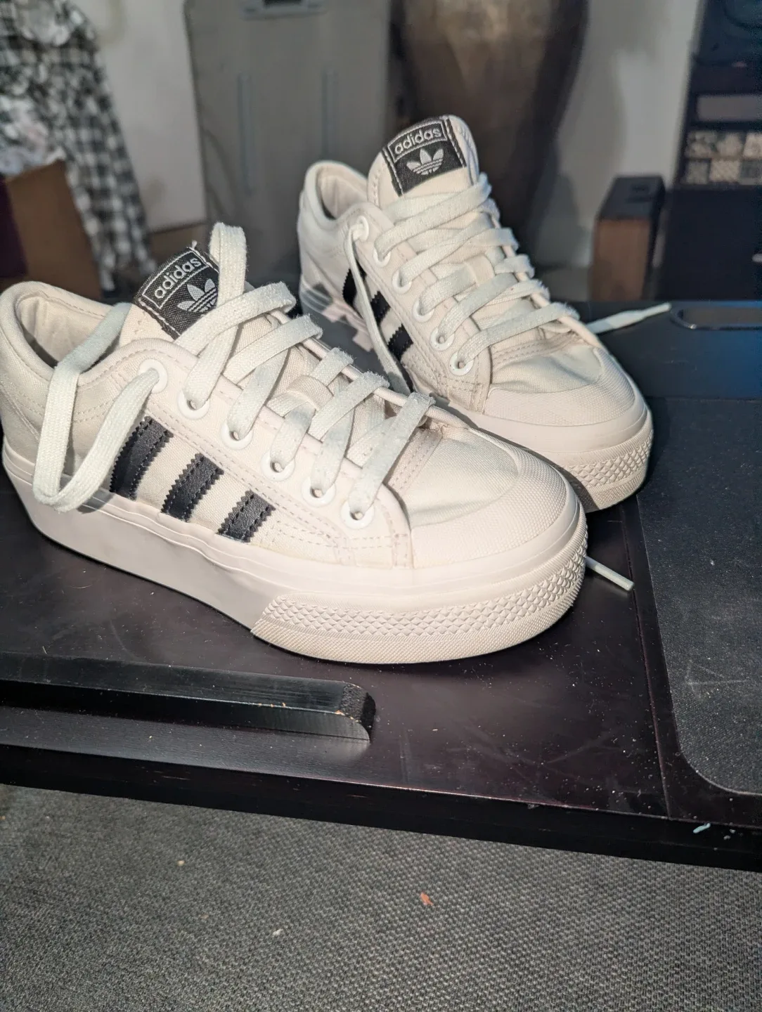 Adidas Nizza Platform Shoes - Size 4.5 youth/size 6 womans image indicator(2)