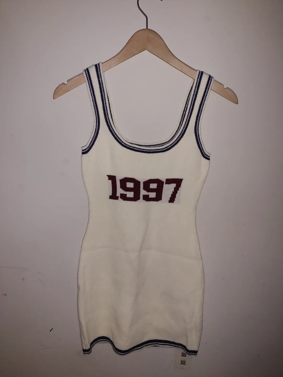 MUSERA Cream Knit Mini Dress