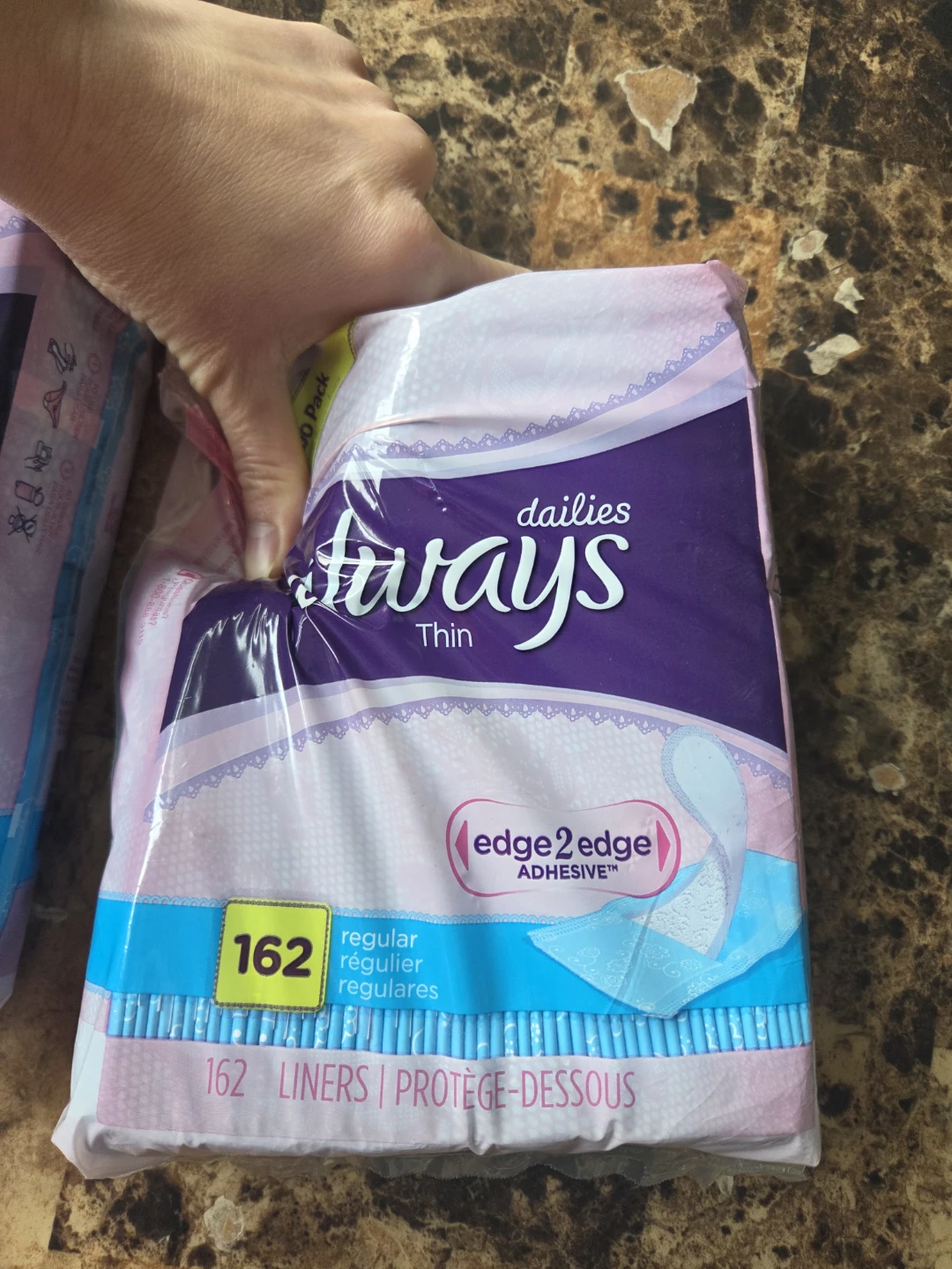 Brand New Jumpo Pack Always Thin Liners 162 counts - photo 3