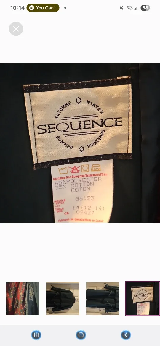 Sequence Trench Coat - Size 12