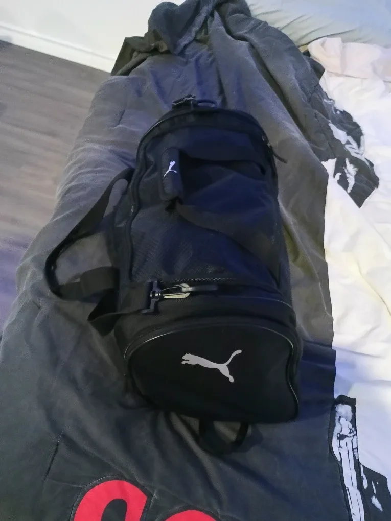 Puma Black Duffle Bag