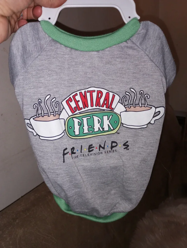 New Friends Central Perk Dog Tee - Size Small