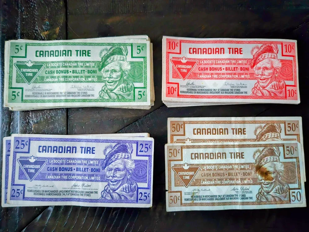 Canadian Tire Money - Collectible Bills