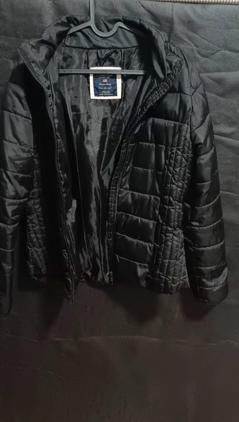 U.S. POLO ASSN. Black Puffer Jacket - Size M - photo 3