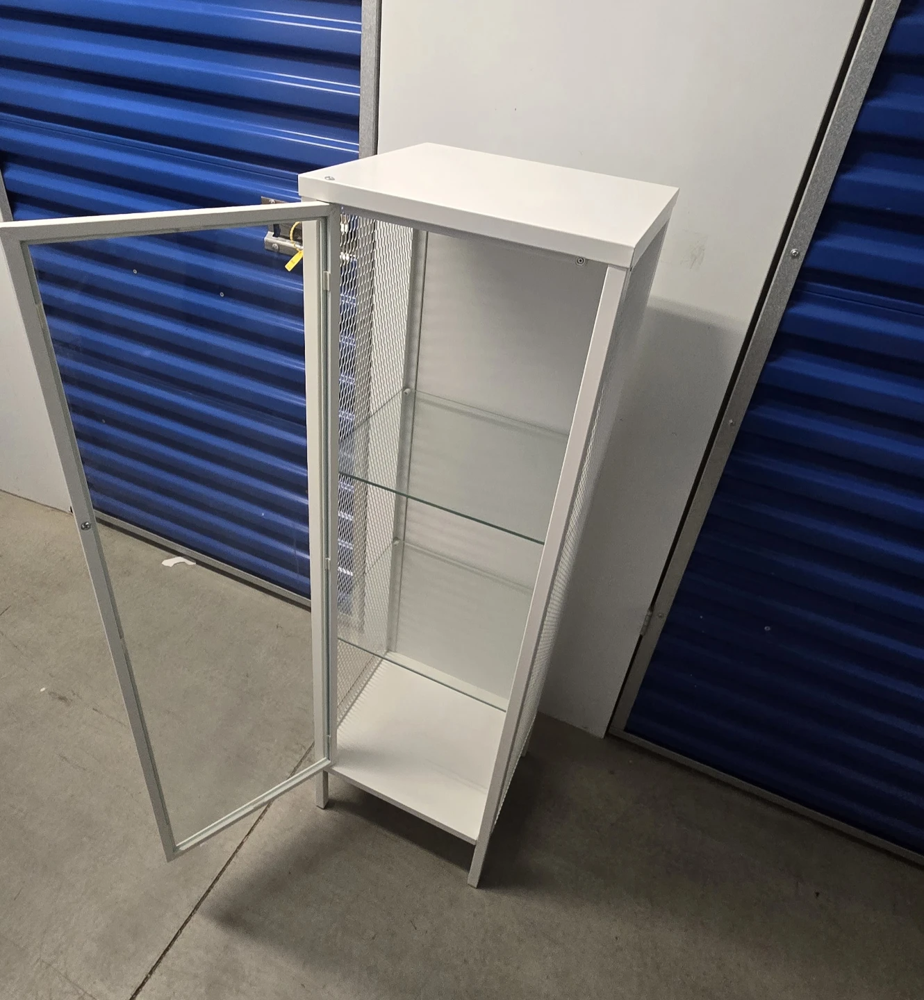 IKEA  Glass Door Cabinet - White - photo 3