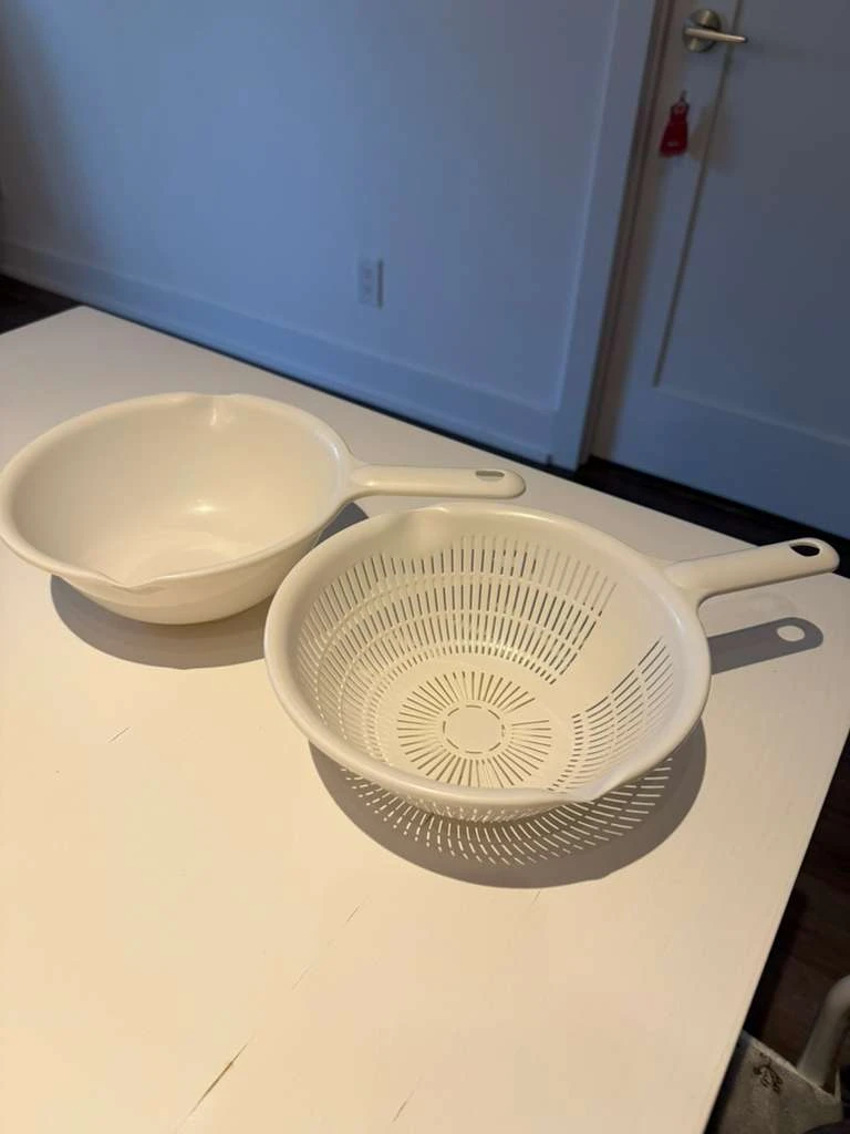 White Colander and Bowl Set - photo 2