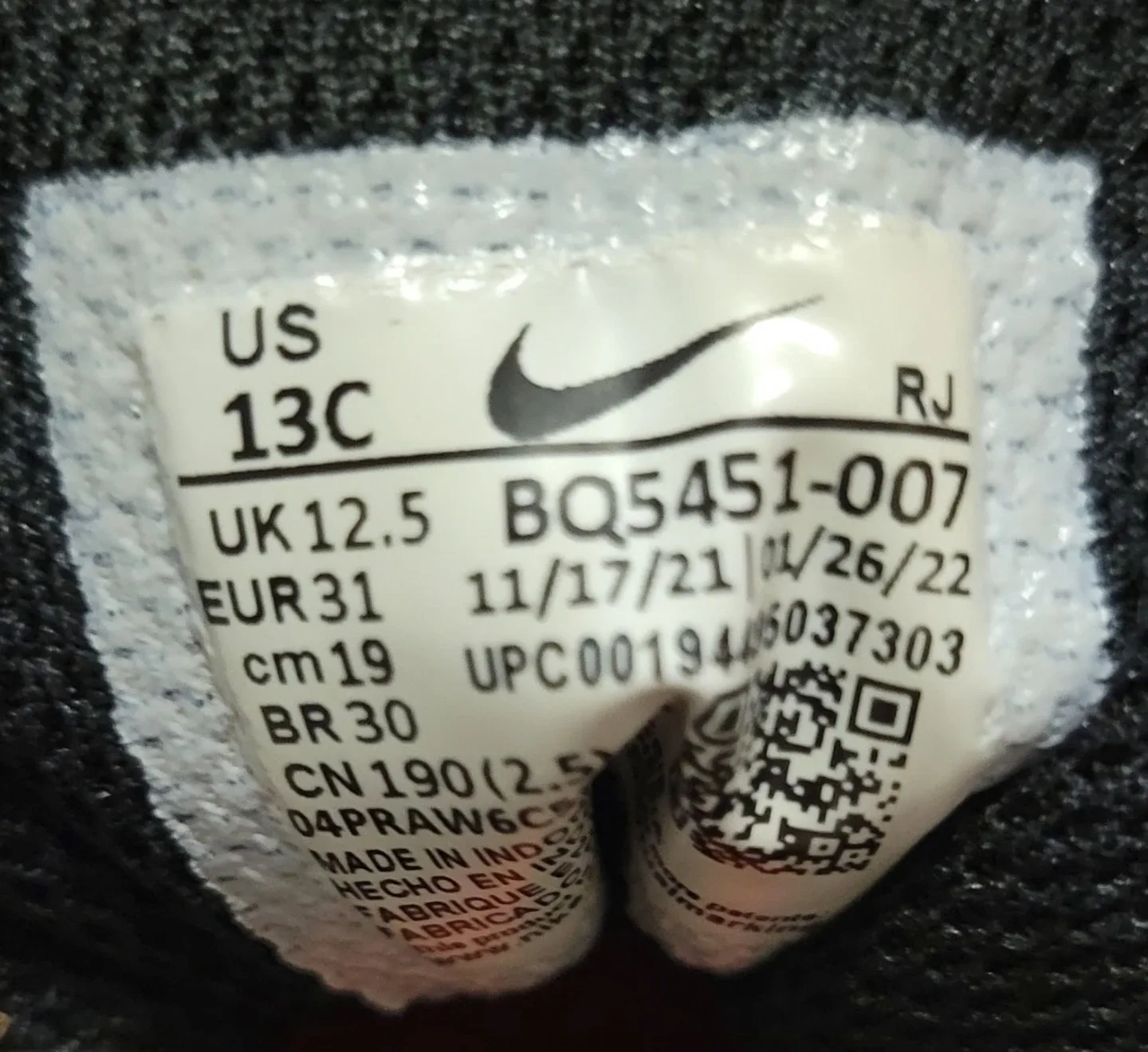 Nike Court Borough Low 2 Shoes - Size 13C image indicator(4)