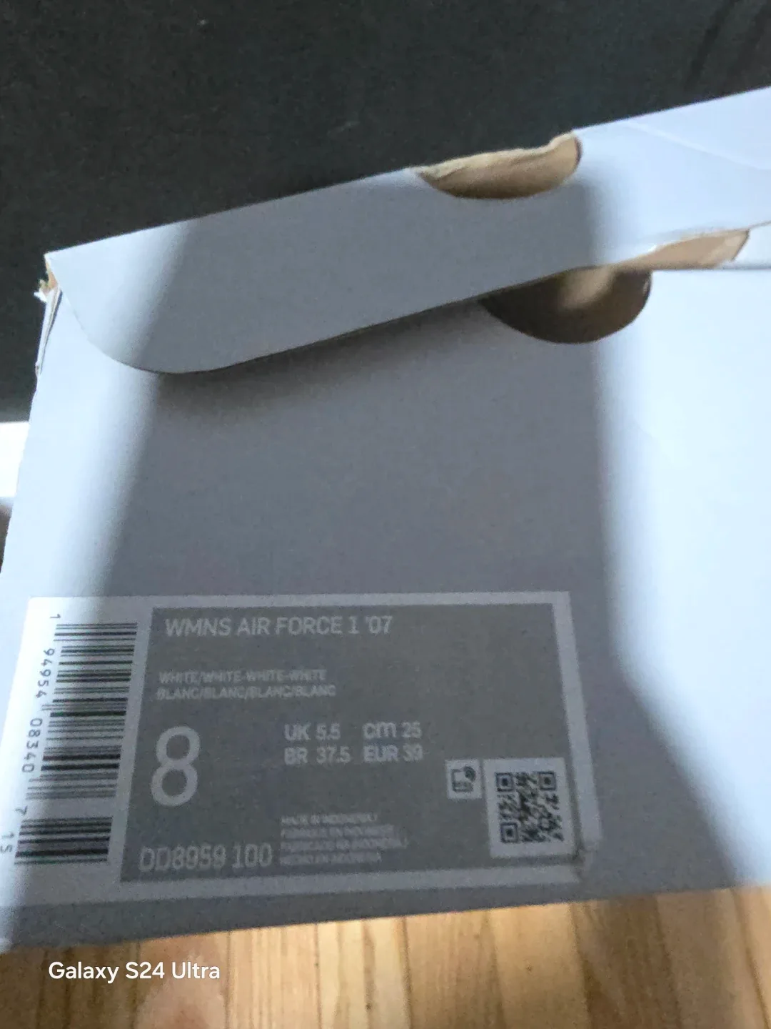 Nike Air Force 1 '07 Women's White, Size 8