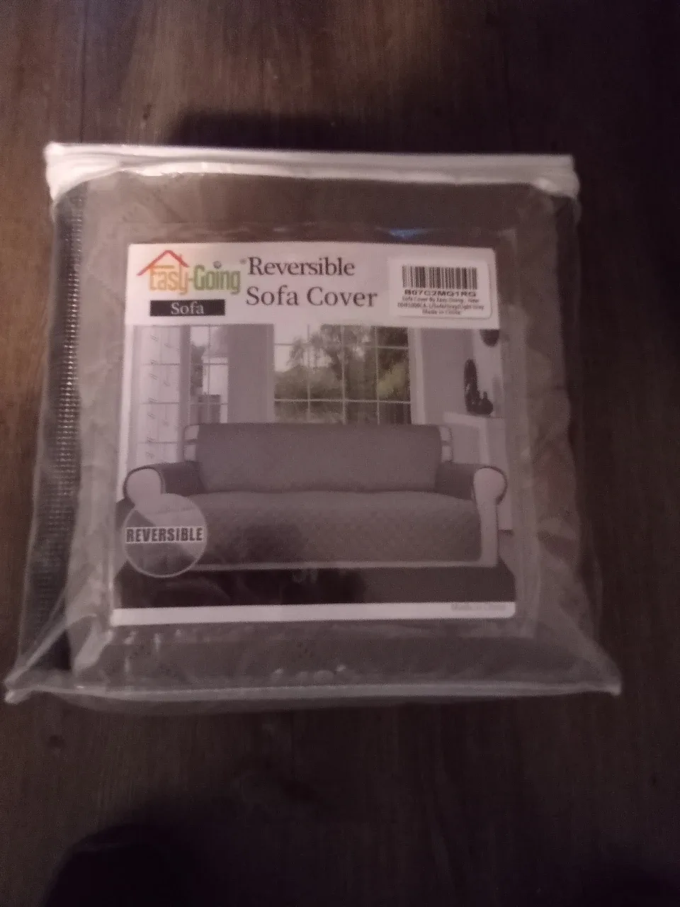 Easy-Going Reversible Sofa Cover - Light Gray